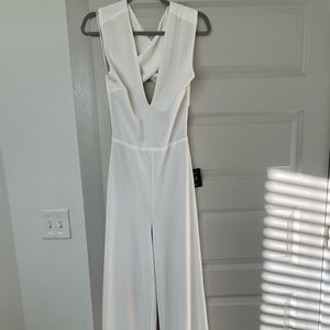 White lulu jumpsuit